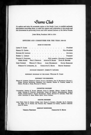 Sierra Club Bulletin 1950 Vol 35 No 6 June thumbnail